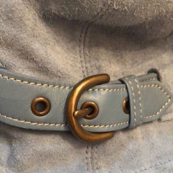 Coach Blue suede bucket hat size small main image 7